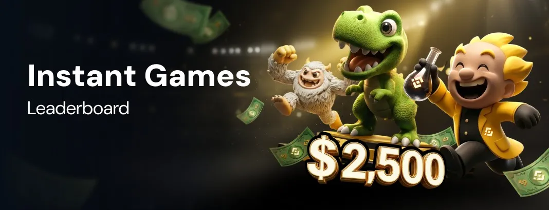 Cocobet instant games leaderboard with a $2,500 prize pool